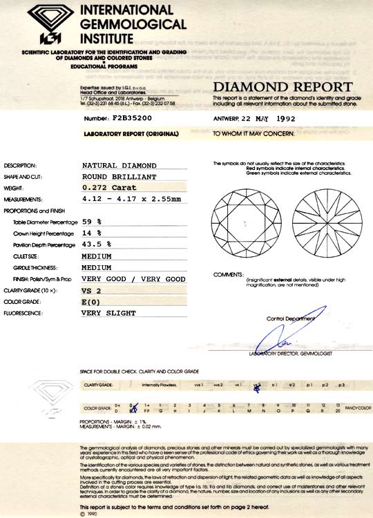 Foto 9 - Diamant IGI 0,27 Brillant River Hochfeines Weiss, D5742