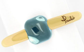 Foto 1 - Pomellato Ring mit blauem Topas Cabochon 750er Rosegold, R4816