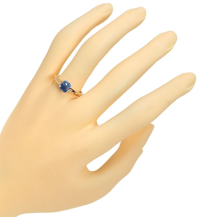 Foto 4 - Pomellato Ring mit blauem Topas Cabochon 750er Rosegold, R4816