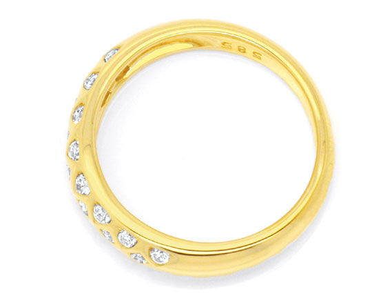 Foto 3 - Brillant-Ring, 23 Diamanten River Lupenrein Gold, S6085