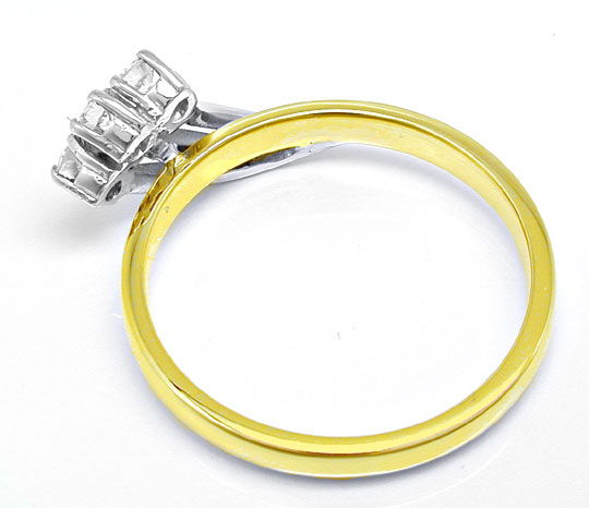 Foto 3 - Brillant Vorsteck Ring, Gelbgold-Weißgold 14K, S6502