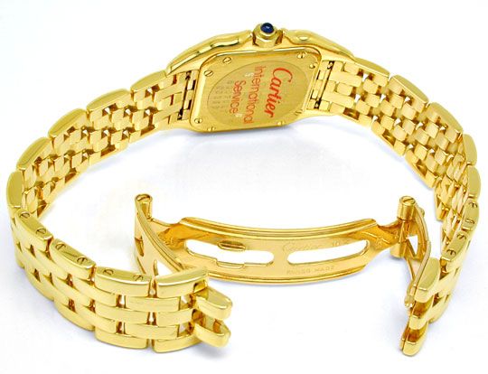 Foto 4 - Cartier Panthere Damen-Armband-Uhr 18K Gelbgold, U1107